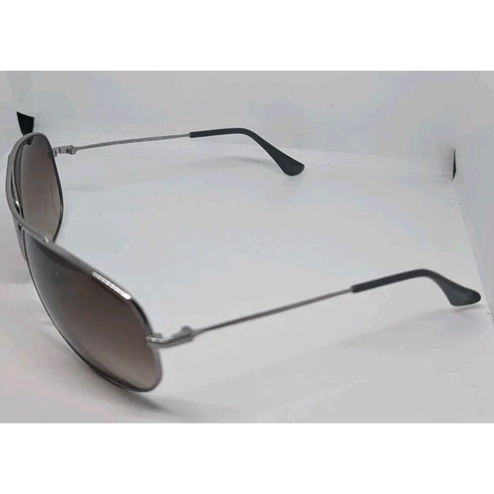 Ray-Ban RB3293 004/13 Aviator Sunglasses Gunmetal Brown Gradient 63mm w/ Case